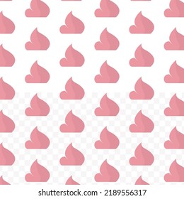 Patrón de loción en fondo transparente (PNG) con mini doodle (iconos). Ilustración vectorial