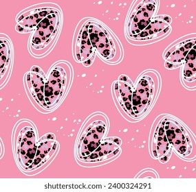 pattern love anima print girl texture