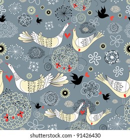 pattern of love birds