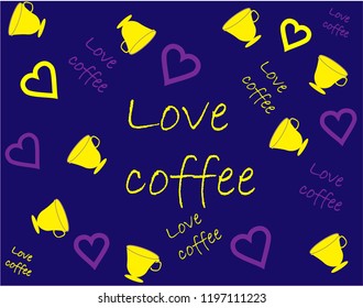 pattern love coffee