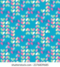 pattern love colorful heart texture girl