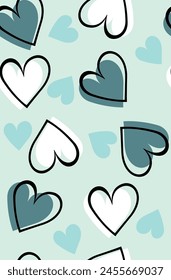 pattern love cute girl heart texture