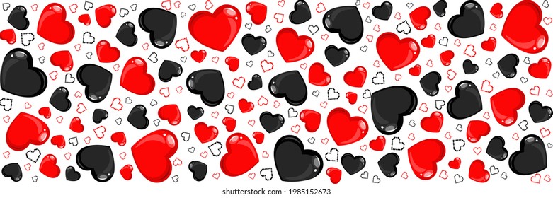pattern love and heart, backgrounds love