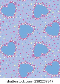 pattern love heart girl texture