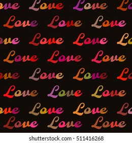 Pattern with Love tag. 