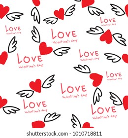 pattern love valentine's day abstract background
