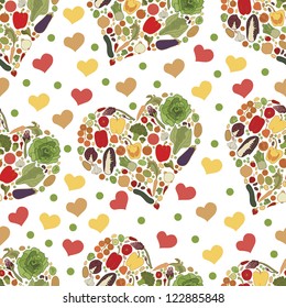 pattern of love to vitamins  background