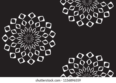 pattern luxury ornament. vector ornament geometric circle motifs, seamless creative pattern with hand draw geometric composition in modern abstract style in black and white  colors.