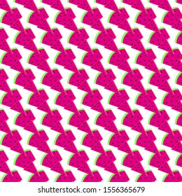 Pattern made of cut watermelon