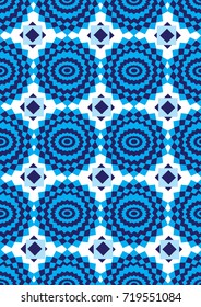 pattern made with different shades of blue