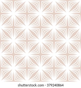 Pattern Made of Geometry Flowers