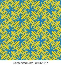 Pattern Made of Geometry Flowers