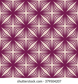 Pattern Made of Geometry Flowers