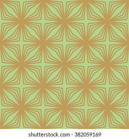 Pattern Made of Geometry Flowers