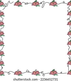 pattern made in illustrator, frame in color format