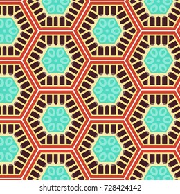 Pattern made of japanese motifs
