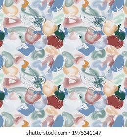 
Pattern made with watercolor brush strokes
