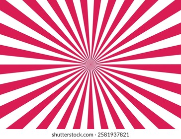 Pattern with magenta radial stripes. Pink sunburst, bubble gum, lollipop candy, sweets. Vector cartoon illustration	