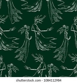 Pattern of magical creatures