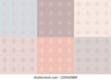 Pattern Magnolia Flower Star Geometric Vector