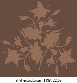 Pattern. Magnolia print . Vector illustration.