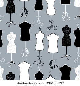 Pattern of male and female mannequins for tailoring