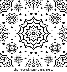 pattern mandala beautiful seamless ornament