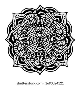 Patrón con decoración mandala. Para tejidos, textiles, bandana, estampado de alfombras