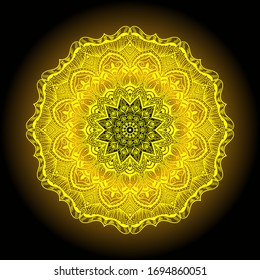 Pattern with mandala decoration. For fabric, textile, bandana, carpet print