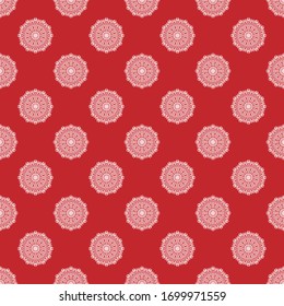 Muster mit Mandala-Dekoration. Für Gewebe, Textilien, Bandana, Teppichdruck
