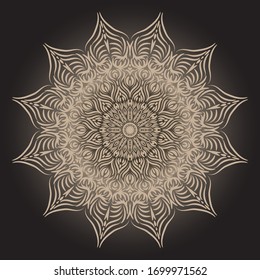 Patrón con decoración mandala. Para tejidos, textiles, bandana, estampado de alfombras