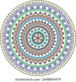 Pattern, Mandala Design, art, Illustration, color, wallpaper, decorative, textile, background