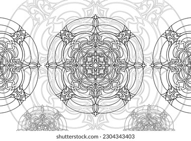 pattern mandala ornamental hand made decorative art decorative elements