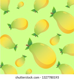 Pattern of mango. Suitable for fabric design, covers, gift wrap