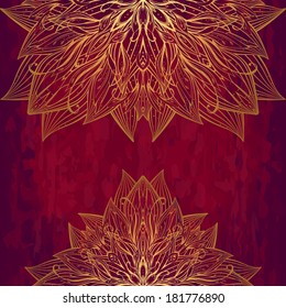 pattern with many details on a grunge background