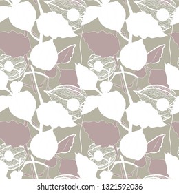 Pattern many flowers

