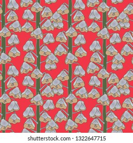 Pattern many flowers