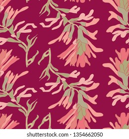 Pattern of many flowers.