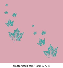 pattern of maple leaves on a soft pink background, autumn background nud wave pattern, image for wallpaper, fabric print banners