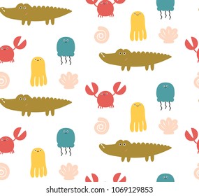 Pattern marine inhabitants