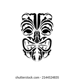 Pattern mask. Traditional totem symbol. Simple style. Vector over white background.