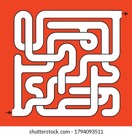 pattern maze for kind find way vector 