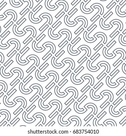 Pattern maze made out of letters S. Abstract geometric pattern with lines. Vector illustration