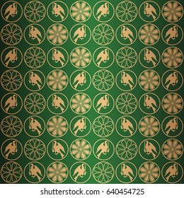 Pattern in the medieval style. Vector seamless image.