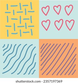 Diseño vectorial de decoración de patrones