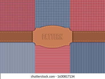 Pattern for men's shirt. Cell and strip