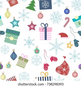 pattern Merry Christmas and 
Happy New Year 