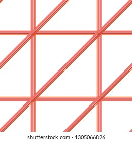 Pattern with the mesh, grid. Seamless vector background. Abstract geometric texture. Geometric motif Memphis style Digital paper for page fills, web designing, backdrops, backgrounds, cover. 