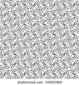 Pattern mesh netting, swirl, curve, seamless vector background.
