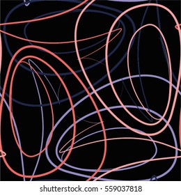 Pattern mesh netting, swirl, curve, seamless vector background.